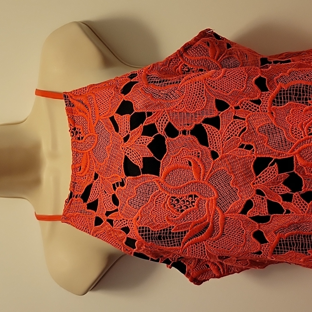 Rebellion Dress L Red and Black